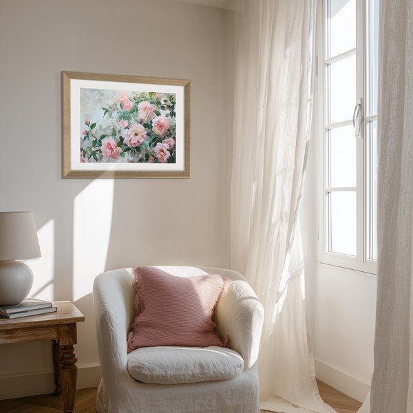 Tlačený obraz s rámom 75x56 cm Blooming Roses – Styler-image-2