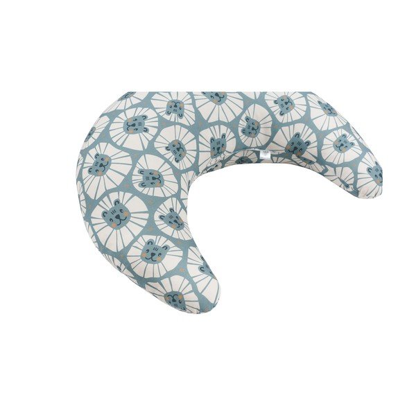 Modrý dojčiaci vankúš Denim Lions - Malomi Kids-image-1