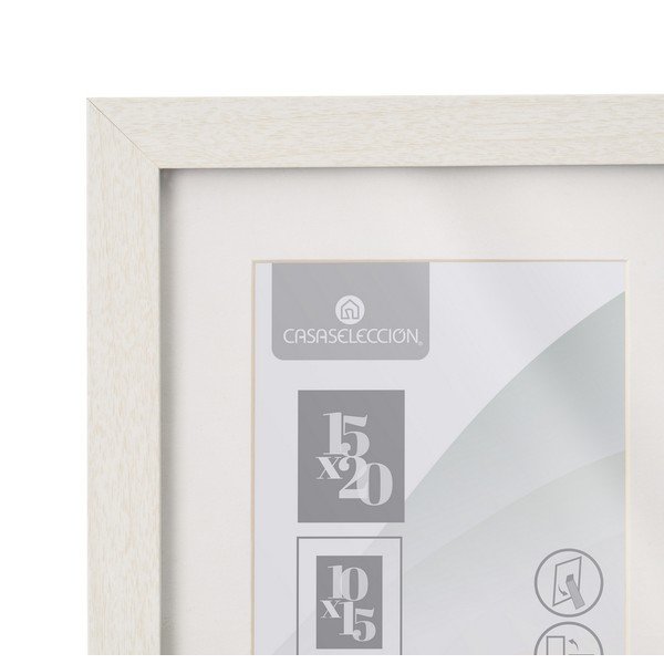 Biely stojací/na stenu rámček 17,5x22,5 cm Sencillo – Casa Selección-image-3