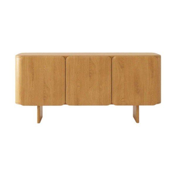 Komoda z dubového dreva v prírodnej farbe 160x76x45 cm Charlotte – Micadoni -image-2
