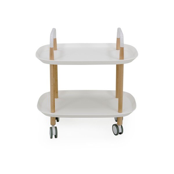Biely servírovací vozík na kolieskach Tenzo Wagon Beech-image-2