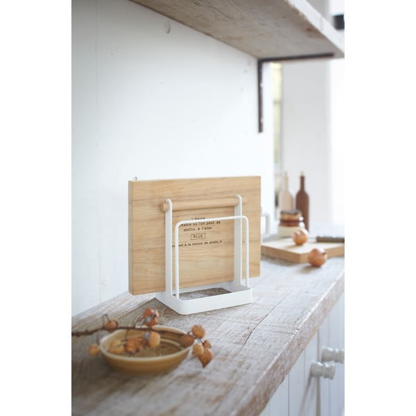 Biely stojan na doštičky na krájanie Yamazaki Tosca-image-1