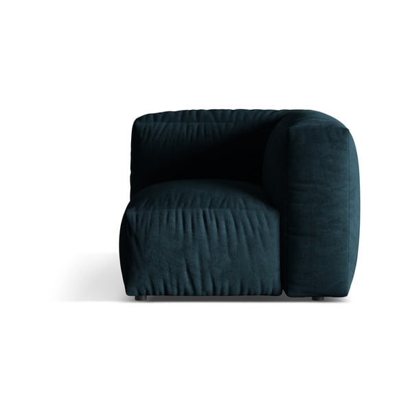 Tmavomodrý zamatový modul pohovky (variabilný) Martina – Micadoni