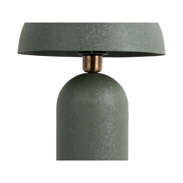 Zelená stolová lampa s kovovým tienidlom (výška 43 cm) Boaz – Leitmotiv-image-2