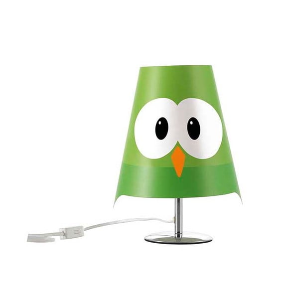 Zelená detská lampička e-my Lucignolo