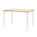 Biely jedálenský stôl so zaoblenými nohami Ragaba TRIVENTI, 120 x 80 cm