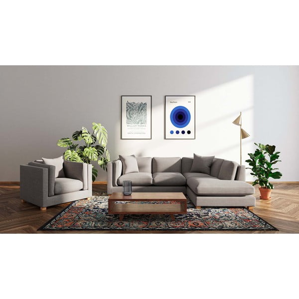 Svetlosivá rohová pohovka (pravý roh) Pomo – Ame Yens-image-1