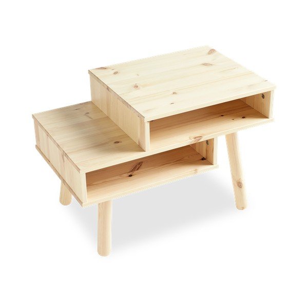 Konferenčný stolík z borovicového dreva v prírodnej farbe Karup Design Hako-image-3