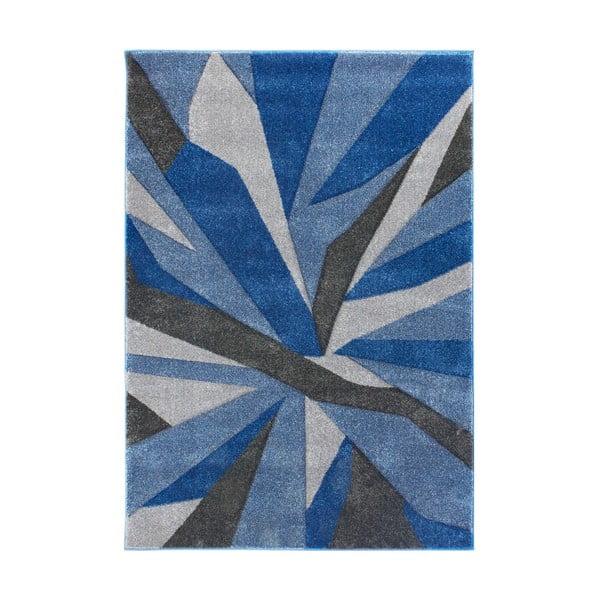 Modro-sivý koberec Flair Rugs Shatter Blue Grey, 80 × 150 cm