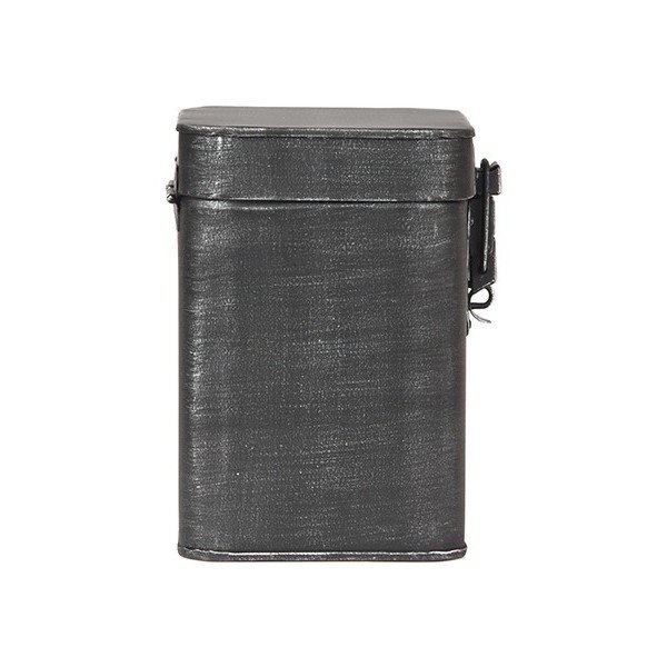 Čierna kovová úložná dóza LABEL51, výška 17 cm-image-3