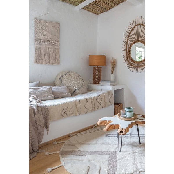 Krémový prateľný ručne tkaný vlnený koberec 80x140 cm Lakota Day – Lorena Canals-image-4