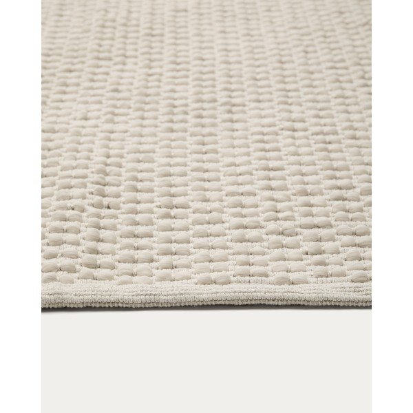 Krémový ručne tkaný koberec s prímesou bavlny 160x230 cm Mascarell – Kave Home-image-4