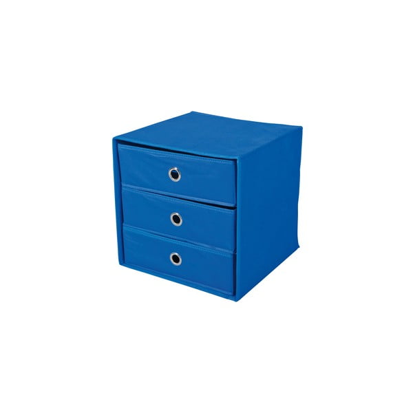 Modrý úložný box so zásuvkami 13Casa Lolly
