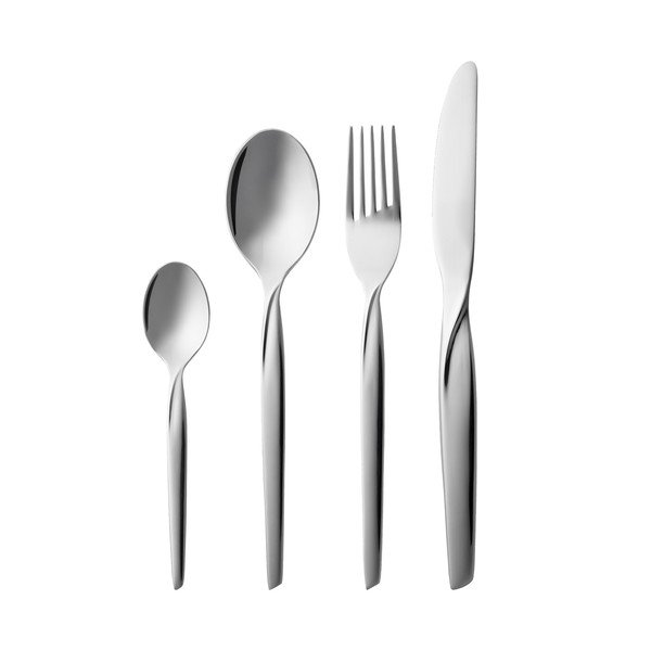 Antikoro príbor v striebornej farbe 16 ks Twist – Gense