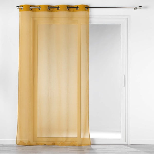 Žltá voálová záclona 140x240 cm Casual – douceur d'intérieur