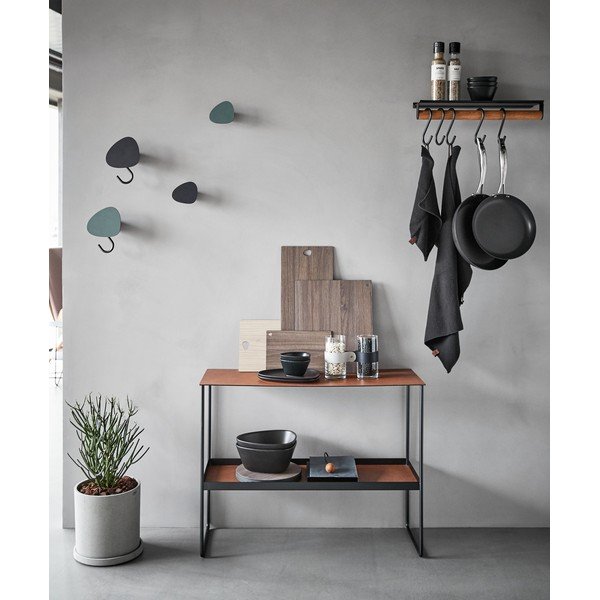 Koňakovohnedý kovový konzolový stolík 29x78 cm Bull – LIND DNA-image-1