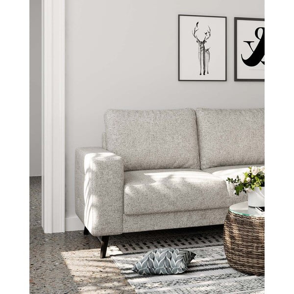 Krémovobiela rohová pohovka (pravý roh) Fynn – Ghado-image-1