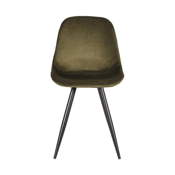 Khaki zamatové jedálenské stoličky v súprave 2 ks Capri – LABEL51-image-2