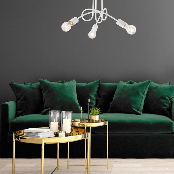 Biele stropné svietidlo bez tienidla 36x36 cm Camilla – LAMKUR-image-3