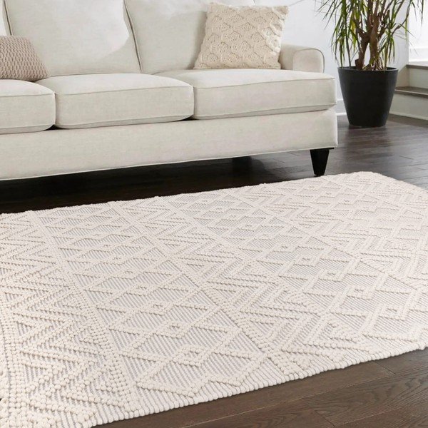 Svetlosivý vlnený koberec 200x290 cm Asra – Asiatic Carpets-image-1