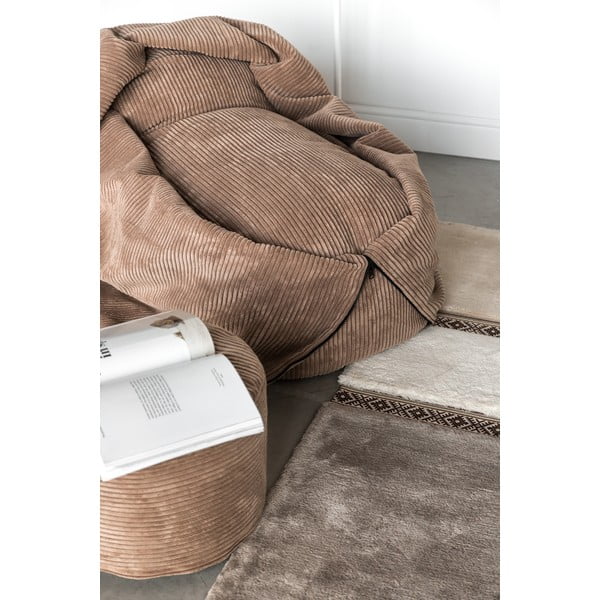 Menčestrový detský sedací vak v horčicovej farbe Cocoon 100 – SLOWDOWN-image-1