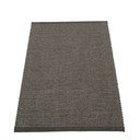 Antracitový vnútorný a vonkajší koberec 70x120 cm Emm Black Linen – Pappelina