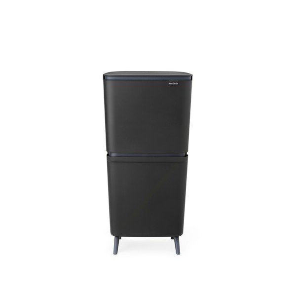 Tmavosivý plastový odpadkový kôš 20+25 l na triedený odpad SortUp Recycle Hi – Brabantia-image-4