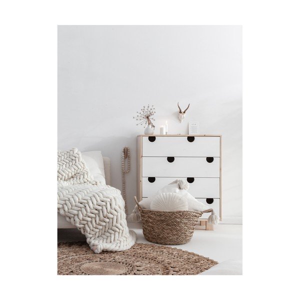 Komoda so štyrmi zásuvkami Karup Design House Natural/White-image-3