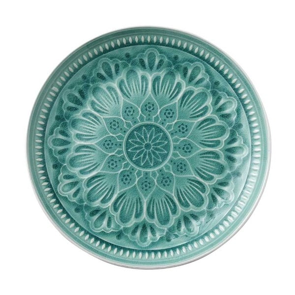 Zelený servírovací kameninový tanier Ladelle Catalina, ⌀ 33,5 cm