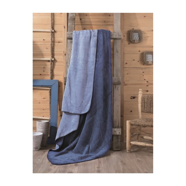 Modrá deka Lilian, 200 × 220 cm