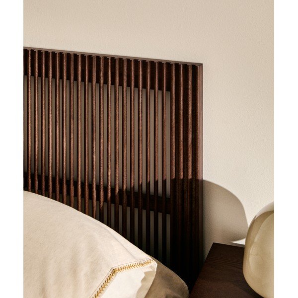 Čelo postele z jaseňového dreva v tmavo prírodnej farbe 105x70 cm Beyla – Kave Home-image-2