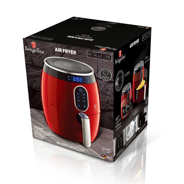 Červená fritéza Burgundy Metallic Line – BerlingerHaus-image-3