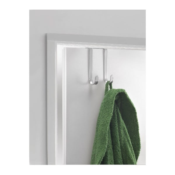 Závesný vešiak na dvere s 2 háčikmi Metaltex, dĺžka 14 cm-image-1
