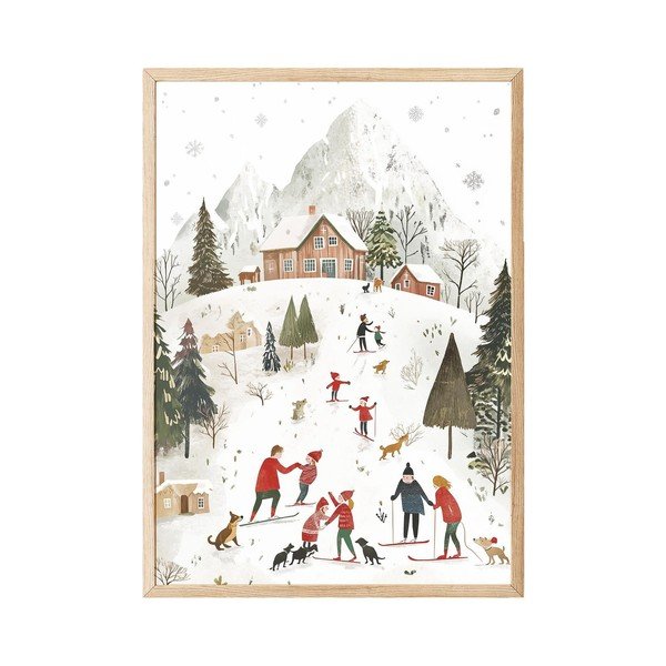 Tlačený obraz s rámom 30x40 cm – Wallity