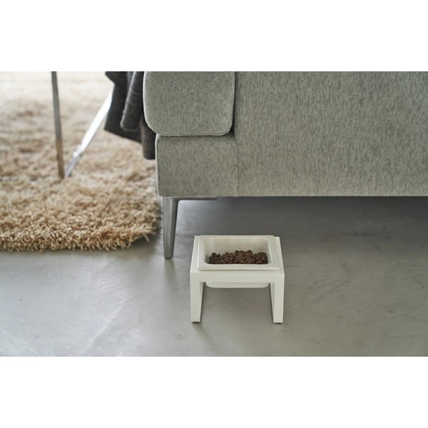 Keramická miska s podstavcom pre domáceho maznáčika Tower – YAMAZAKI-image-1