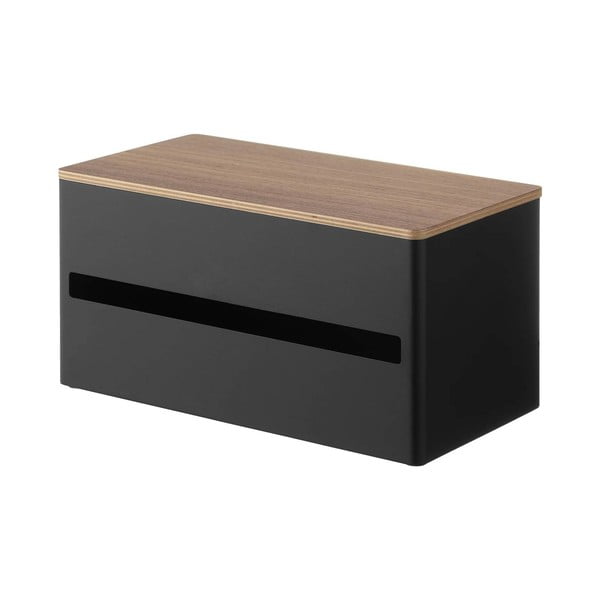 Čierny kovový stojan na papierové utierky Rin – YAMAZAKI