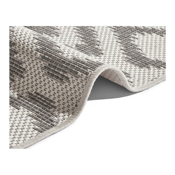 Sivo-krémový vonkajší koberec NORTHRUGS Isle, 70 x 200 cm-image-3