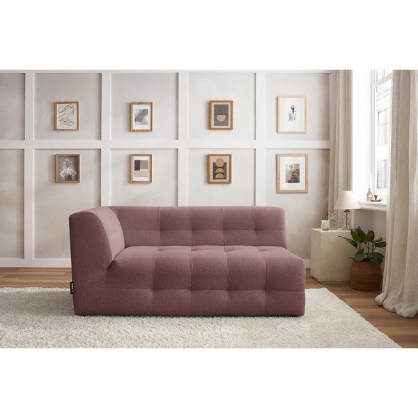 Tmavoružový modul pohovky (ľavý roh) Kleber - Bobochic Paris-image-1