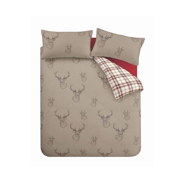 Obliečky na jednolôžko Catherine Lansfield Stag Multi, 135 × 200 cm-image-2