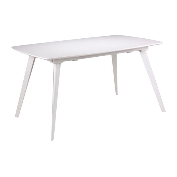 Biely rozkladací jedálenský stôl sømcasa Tessa, 140 × 90 cm