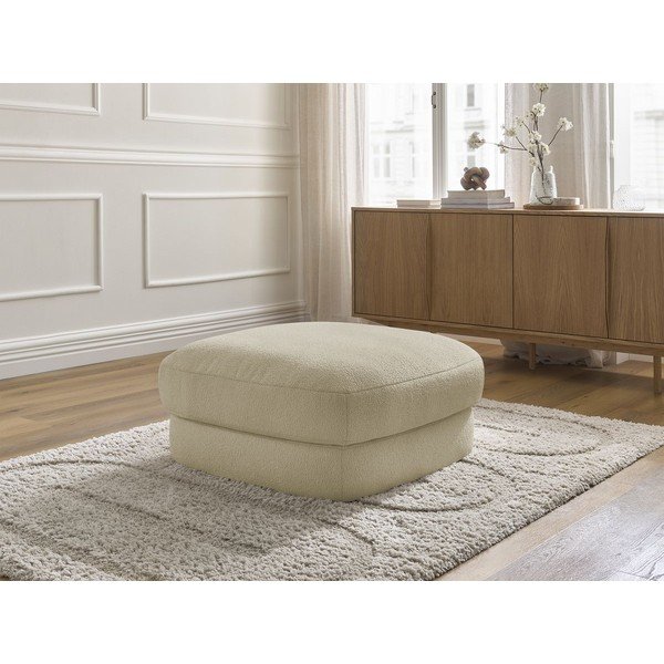 Béžová podnožka z textílie buklé Leonore – Bobochic Paris-image-1