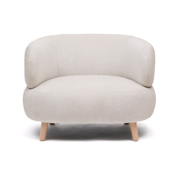 Béžové ženilkové kreslo Luisa – Kave Home-image-2