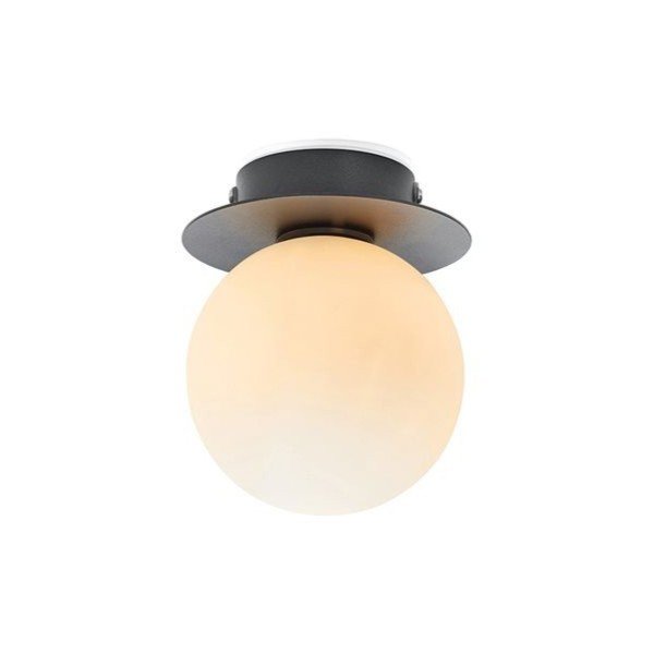 Čierno-biele stropné svietidlo so skleneným tienidlom ø 10 cm Mini – Markslöjd