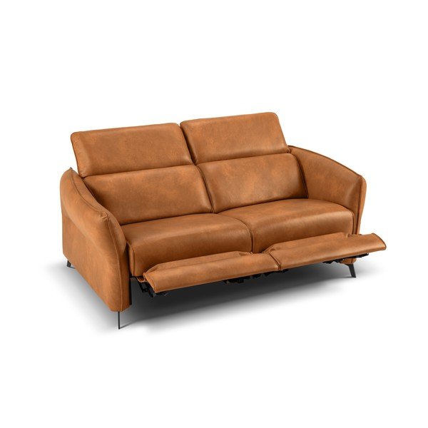 Svetlohnedá kožená pohovka 103 cm Hubble – Windsor & Co Sofas-image-3