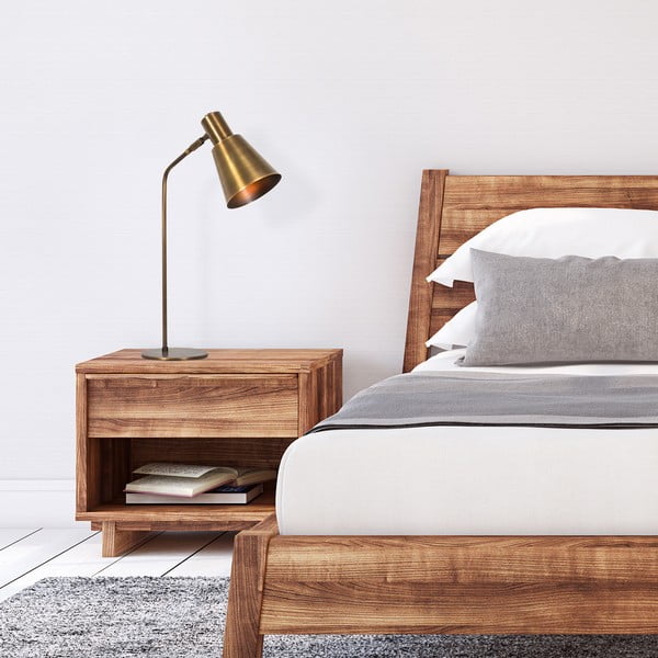 Stolová lampa v zlatej farbe s kovovým tienidlom (výška  50 cm) Kem – Opviq lights-image-2