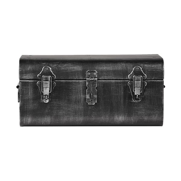 Kovový úložný dekoratívny kufor LABEL51, dĺžka 47 cm-image-3