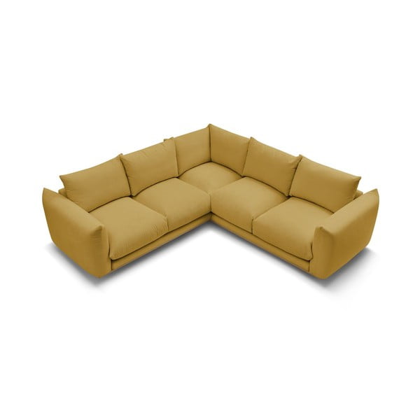 Žltá rohová pohovka Ernest – Bobochic Paris-image-4