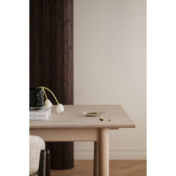 Rozkladací jedálenský stôl z dubového dreva 90x205 cm Derrymore – Rowico-image-3
