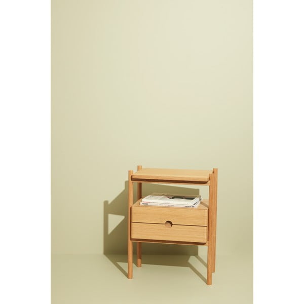 Nočný stolík v dekore duba v prírodnej farbe Appeal – Hübsch-image-3