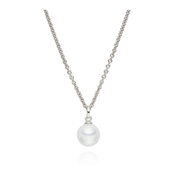 Biely náhrdelník s perlovým príveskom Pearls Of London Nova Pearls Kirké